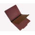 25 Pt. Pressboard Classification Folders, 2/5 Cut ROC Top Tab, Legal Size, 1 Divider, Carnelian Red (Box of 20)