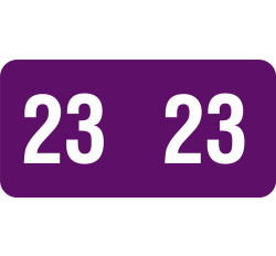 SMEAD MATCH 2023 YEAR LABEL - PURPLE - 1/2 SMEAD MATCH 2023 YEAR LABEL - PURPLE - 1/2