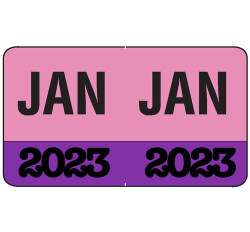 Month/Year Labels 2023 - January - 225 Labels Per Pack - 1-1/2 Month/Year Labels 2023 - January - 225 Labels Per Pack - 1-1/2
