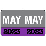 Month/Year Labels 2023 - May - 225 Labels Per Pack - 1-1/2