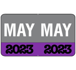 Month/Year Labels 2023 - May - 225 Labels Per Pack - 1-1/2 Month/Year Labels 2023 - May - 225 Labels Per Pack - 1-1/2