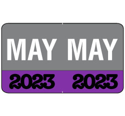 Month/Year Labels 2023 - May - 225 Labels Per Pack - 1-1/2
