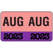 Month/Year Labels 2023 - August - 225 Labels Per Pack - 1-1/2