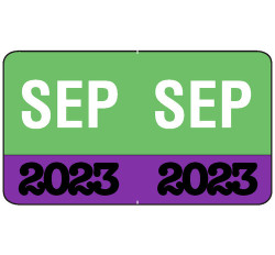 Month/Year Labels 2023 - September - 225 Labels Per Pack - 1-1/2 Month/Year Labels 2023 - September - 225 Labels Per Pack - 1-1/2