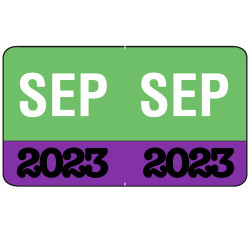Month/Year Labels 2023 - September - 225 Labels Per Pack - 1-1/2