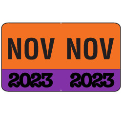 Month/Year Labels 2023 - November - 225 Labels Per Pack - 1-1/2 Month/Year Labels 2023 - November - 225 Labels Per Pack - 1-1/2