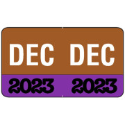 Month/Year Labels 2023 - December - 225 Labels Per Pack - 1-1/2