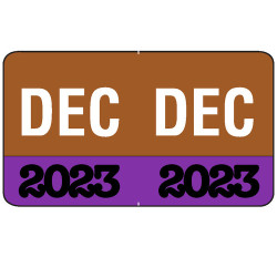 Month/Year Labels 2023 - December - 225 Labels Per Pack - 1-1/2 Month/Year Labels 2023 - December - 225 Labels Per Pack - 1-1/2