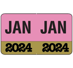 Month/Year Labels 2024 - January - 225 Labels Per Pack - 1-1/2 Month/Year Labels 2024 - January - 225 Labels Per Pack - 1-1/2