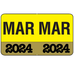 Month/Year Labels 2024 - March - 225 Labels Per Pack - 1-1/2 Month/Year Labels 2024 - March - 225 Labels Per Pack - 1-1/2