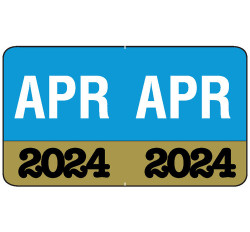 Month/Year Labels 2024 - April - 225 Labels Per Pack - 1-1/2 Month/Year Labels 2024 - April - 225 Labels Per Pack - 1-1/2