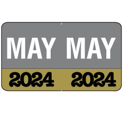 Month/Year Labels 2024 - May - 225 Labels Per Pack - 1-1/2 Month/Year Labels 2024 - May - 225 Labels Per Pack - 1-1/2
