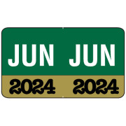 Month/Year Labels 2024 - June - 225 Labels Per Pack - 1-1/2