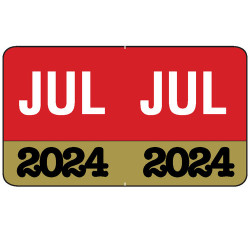 Month/Year Labels 2024 - July - 225 Labels Per Pack - 1-1/2 Month/Year Labels 2024 - July - 225 Labels Per Pack - 1-1/2