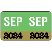 Month/Year Labels 2024 - September - 225 Labels Per Pack - 1-1/2