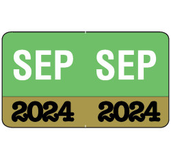 Month/Year Labels 2024 - September - 225 Labels Per Pack - 1-1/2 Month/Year Labels 2024 - September - 225 Labels Per Pack - 1-1/2