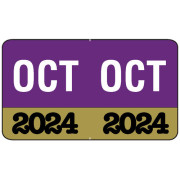 Month/Year Labels 2024 - October - 225 Labels Per Pack - 1-1/2