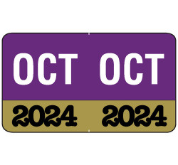 Month/Year Labels 2024 - October - 225 Labels Per Pack - 1-1/2 Month/Year Labels 2024 - October - 225 Labels Per Pack - 1-1/2