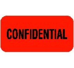 HIPAA Labels, Confidential - Red, 1.5" X .75" (Roll of 250) HIPAA Labels, Confidential - Red, 1.5" X .75" (Roll of 250)