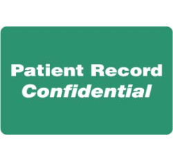 HIPAA Labels, Patient Record Confidential - Green, 4" X 2.5" (Roll of 100) HIPAA Labels, Patient Record Confidential - Green, 4" X 2.5" (Roll of 100)