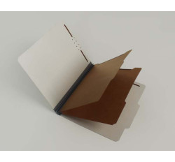 25 Pt. Pressboard Classification Folders, 2/5 Cut ROC Top Tab, Letter Size, 2 Dividers, Gray (Box of 15) 25 Pt. Pressboard Classification Folders, 2/5 Cut ROC Top Tab, Letter Size, 2 Dividers, Gray (Box of 15)