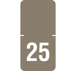 Tabbies 72525 - ORIGINAL TABBIES® TOP TAB YEARCODE 70500 LABEL SERIES, 1/2 Tabbies 72525 - ORIGINAL TABBIES® TOP TAB YEARCODE 70500 LABEL SERIES, 1/2