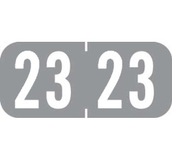 TAB Yearband Label - 2023 - Gray - A1287 Series - 1/2 TAB Yearband Label - 2023 - Gray - A1287 Series - 1/2