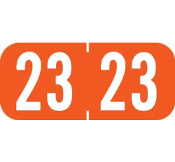 TAB Yearband Label - 2023 - Orange - A1287 Series - 1/2