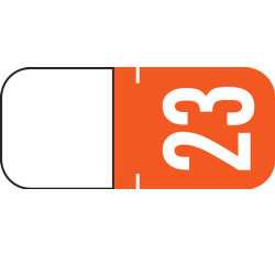 TAB Yearband Label (Rolls Of 500) - 2023 - ORANGE - A1308 Series 1 1/8 TAB Yearband Label (Rolls Of 500) - 2023 - ORANGE - A1308 Series 1 1/8