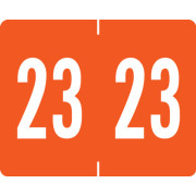 TAB 2023 Yearband Label - Dk. Orange - A1309 Series - 1