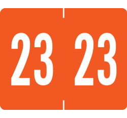 TAB 2023 Yearband Label - Dk. Orange - A1309 Series - 1