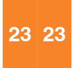 2023 Ames Colorfile Yearband Label (Rolls of 500) - 2023 - Orange - 1-7/8 2023 Ames Colorfile Yearband Label (Rolls of 500) - 2023 - Orange - 1-7/8