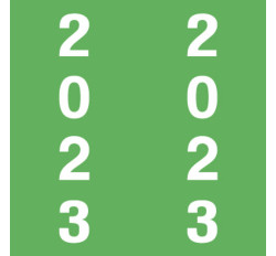 IFC Yearband Label (Rolls of 500) - 2023 - Green - AFYP Series - Unlaminated IFC Yearband Label (Rolls of 500) - 2023 - Green - AFYP Series - Unlaminated