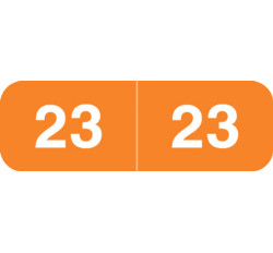 2023 Ames Colorfile Yearband Label- Orange - AMYM Series - Laminated - 1/2 2023 Ames Colorfile Yearband Label- Orange - AMYM Series - Laminated - 1/2
