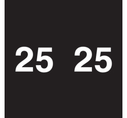 Ames Colorfile Yearband Label (Rolls of 1000) - 2025 -Black - AMYP Series - Unlaminated Ames Colorfile Yearband Label (Rolls of 1000) - 2025 -Black - AMYP Series - Unlaminated