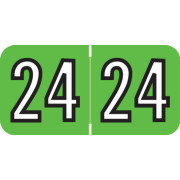 Barkley 2024 Yearband Label (Rolls of 500) - Green - BAYM Series - Laminated