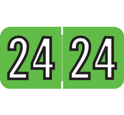 Barkley 2024 Yearband Label (Rolls of 500) - Green - BAYM Series - Laminated Barkley 2024 Yearband Label (Rolls of 500) - Green - BAYM Series - Laminated