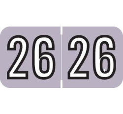 Barkley 2026 Yearband Label (Rolls of 500) - Lavender - BAYM Series - Laminated Barkley 2026 Yearband Label (Rolls of 500) - Lavender - BAYM Series - Laminated