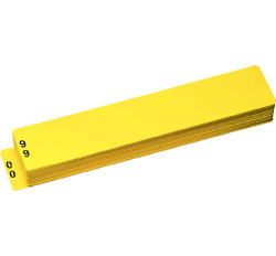 Vinyl Shelf Guides, Numeric 00-99, 4 Vinyl Shelf Guides, Numeric 00-99, 4