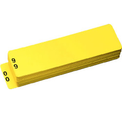 Vinyl Shelf Guides, Numeric 00-99, 4 Vinyl Shelf Guides, Numeric 00-99, 4