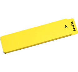 Vinyl Shelf Guides, Alpha A-W, Mc, XYZ, 4 Vinyl Shelf Guides, Alpha A-W, Mc, XYZ, 4