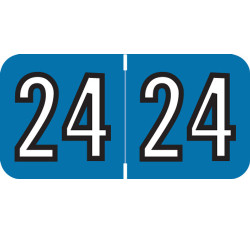 Barkley Yearband Label (Rolls) 500 - 2024 - Blue/Blk- 3/4 Barkley Yearband Label (Rolls) 500 - 2024 - Blue/Blk- 3/4