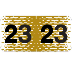 Control-O-Fax 2023 Yearband Label -GOLD - Laminated - 3/4 Control-O-Fax 2023 Yearband Label -GOLD - Laminated - 3/4