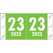 Col'R'Tab Match 2023 Year label - LIGHT GREEN - 3/4