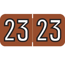 Colwell 2023 Year Label - BROWN - 3/4