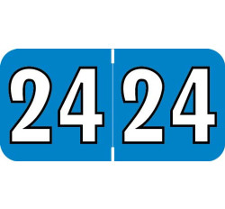 Colwell 2024 Yearband Label - Blue - COYM Series - Laminated - 500/Roll Colwell 2024 Yearband Label - Blue - COYM Series - Laminated - 500/Roll
