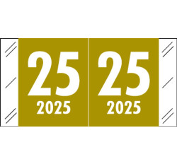 2025 Year Label - Col'R'Tab - 3/4