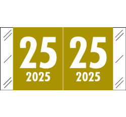 2025 Year Label - Col'R'Tab - 3/4 2025 Year Label - Col'R'Tab - 3/4