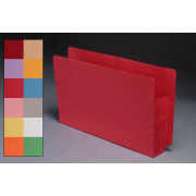 Color Full End Tab Expansion Pockets, Paper Gussets, Legal Size, 1-3/4" Expansion (Carton of 200)