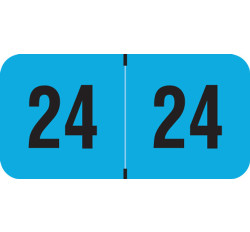 PMA Fluorescent Yearband Label (Rolls Of 500) - 2024 - Fl Blue - FBYM Series - Laminated PMA Fluorescent Yearband Label (Rolls Of 500) - 2024 - Fl Blue - FBYM Series - Laminated